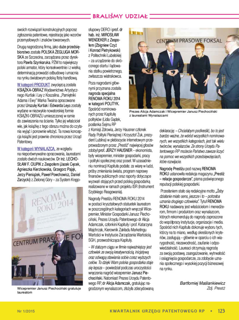 Nagroda Pamiętniki Adama i Ewy - książka ekskluzywna