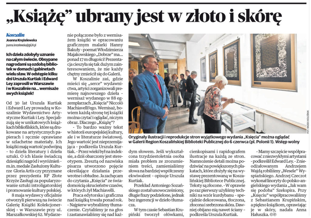 „Książę” ubrany jest w złoto i skórę