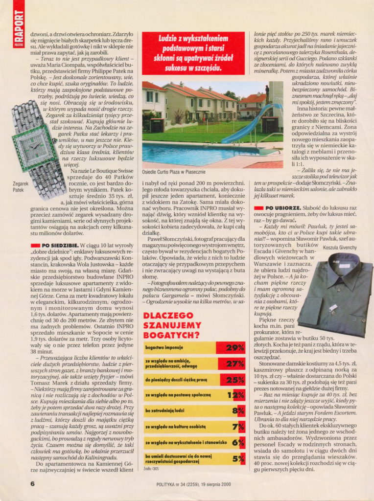 Polityka, Podatek od zbytku