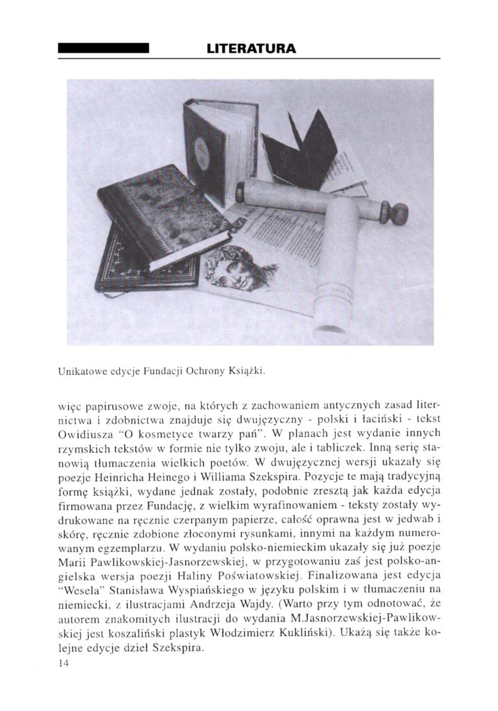 Wojewódzka Panorama Kultury, Literatura