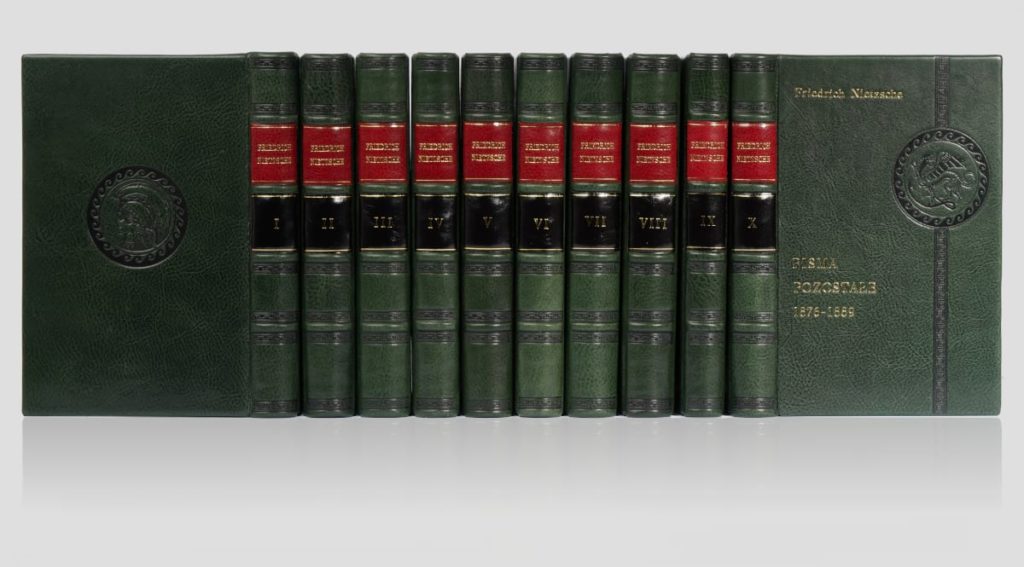 Biblioteka gabinetowa Nietzschego Friedricha, zbiór dzieł