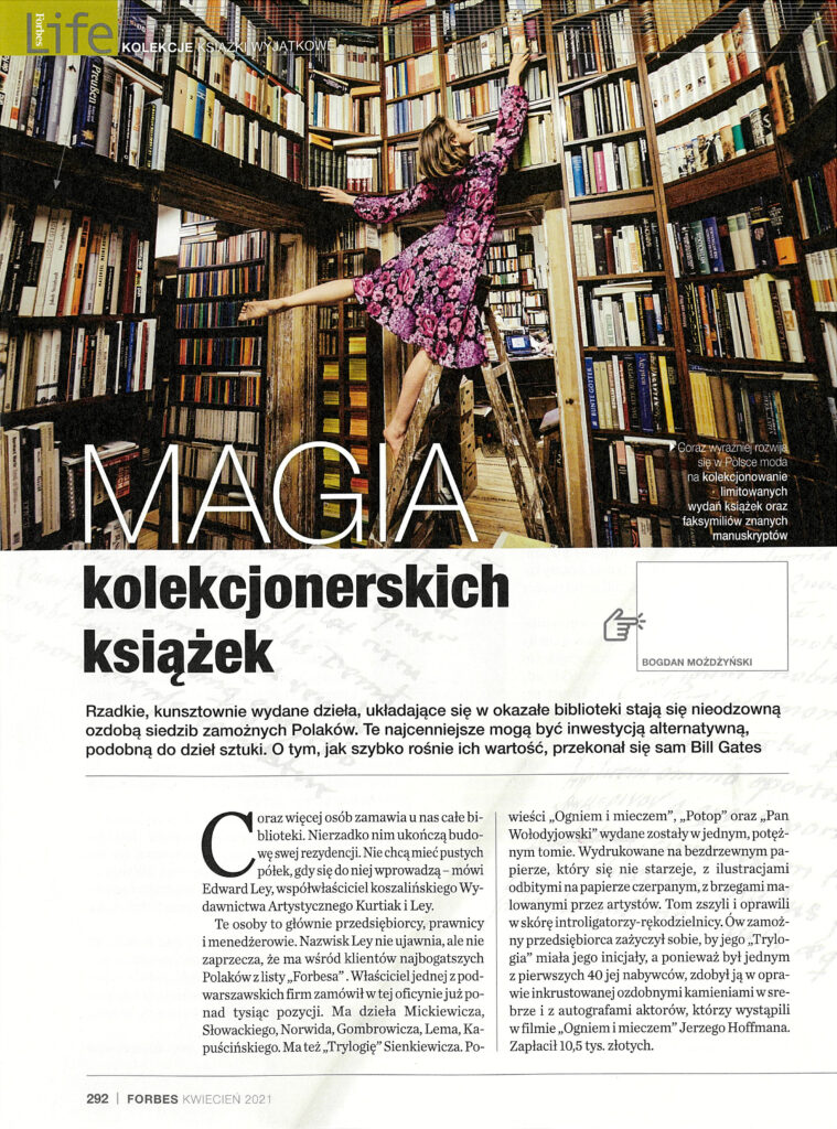 Forbes, Magia kolekcjonerskich książek, Kwiecień 2021