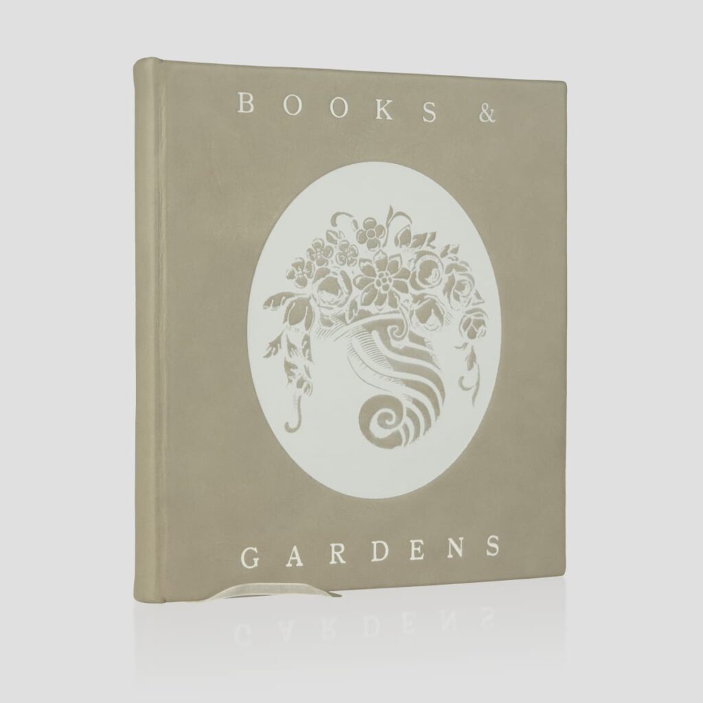 Książka Books & Gardens ręcznie oprawiona w skórę