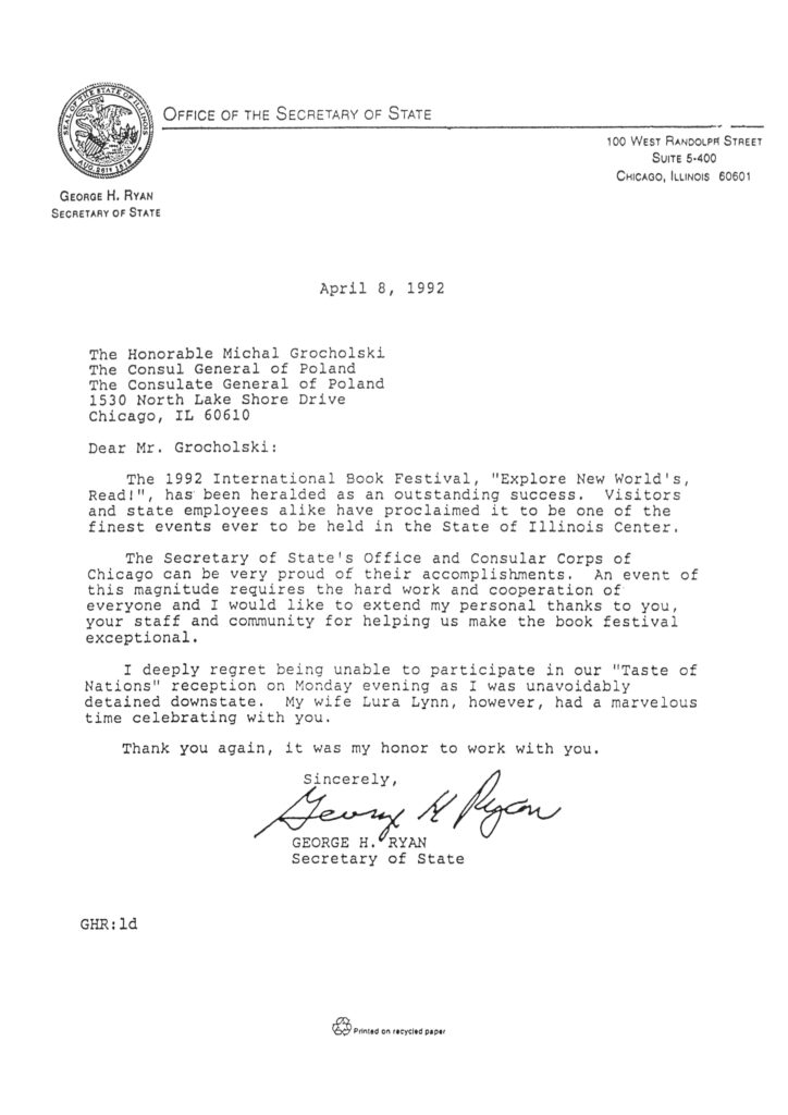 Wystawa "Explore New World's, Read!" na International Book Festival w 1992 r. w Chicago