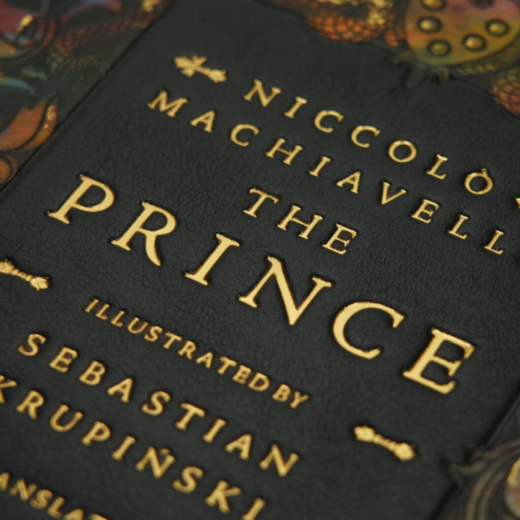 Artystyczne wydanie książki Machiavellego Niccolò, The Prince