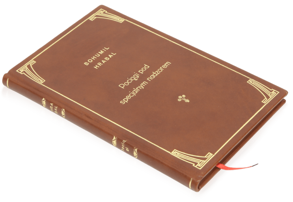 Oprawa artystyczna książki Hrabala Bohumila, Pociągi pod specjalnym nadzorem