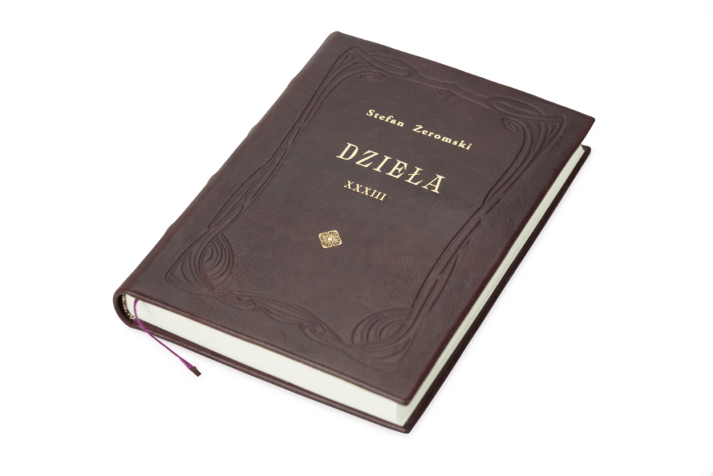 Książka Żeromskiego Stefana, Dzieła ręcznie oprawiona w skórę