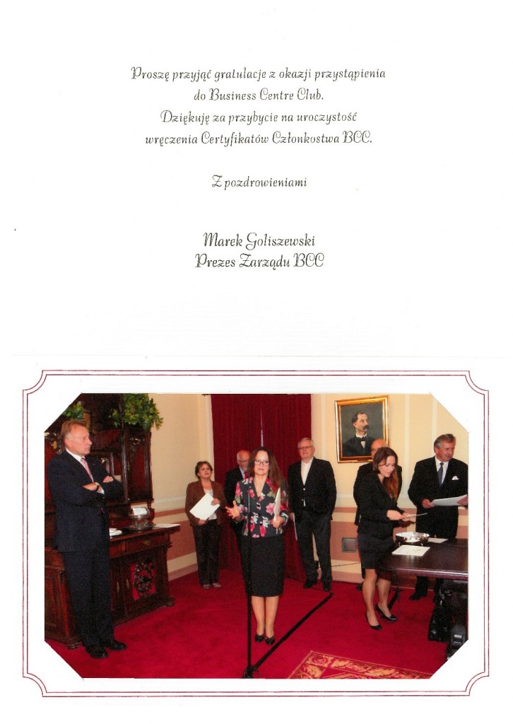 Rocznica w Business Centre Club