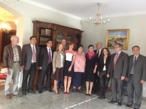 Chińska delegacja rządu w wydawnictwie Kurtiak i Ley